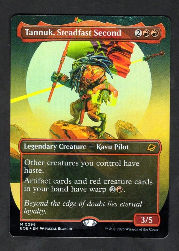 MTG Tannuk, Steadfast Second (Borderless) Edge of Eternities Foil #296 NM/M