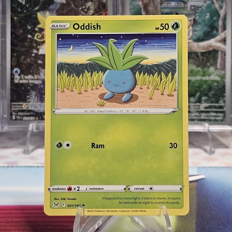Oddish 001/196 Non-Holo Lost Origin Pokemon TCG NM/M