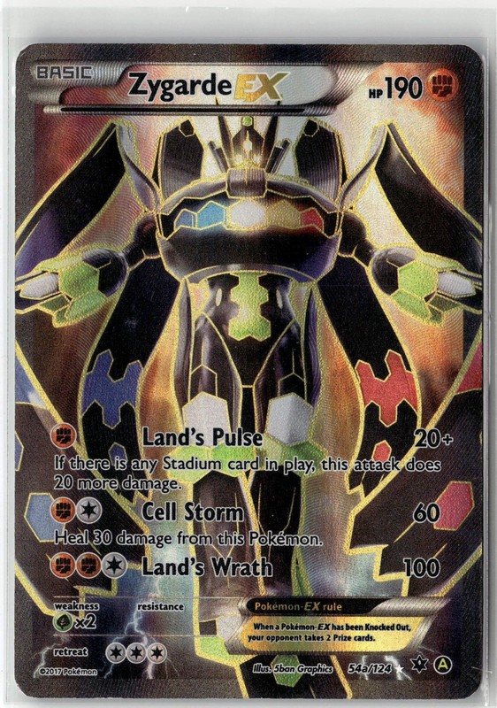 Zygarde EX – 54a/124 Promo Alternate Art Promos 054a/124 Holo MP