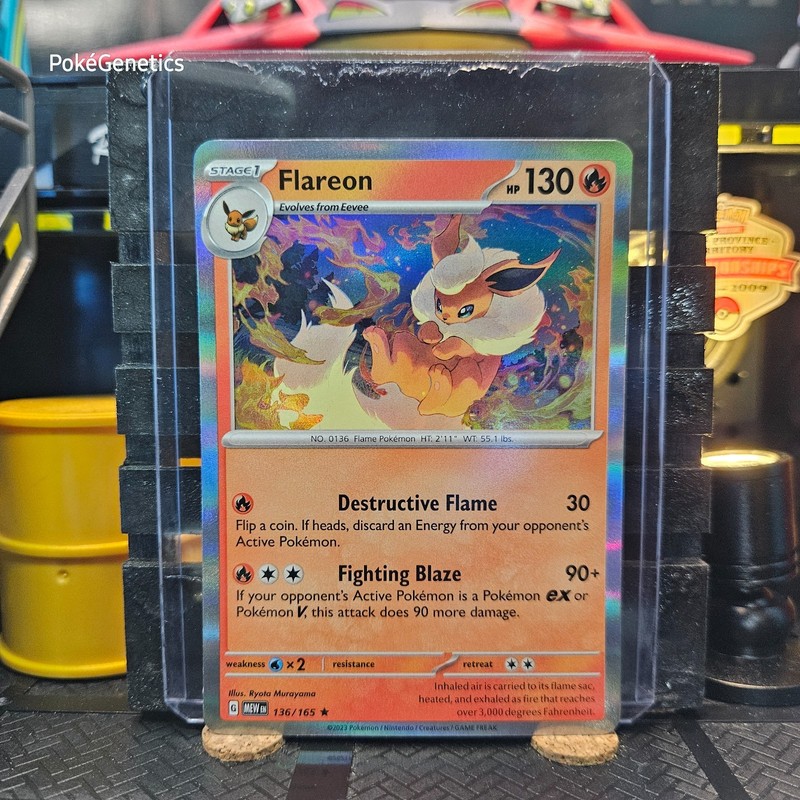 Flareon 151 Holo Pokémon TCG 136/165 Scarlet & Violet Rare