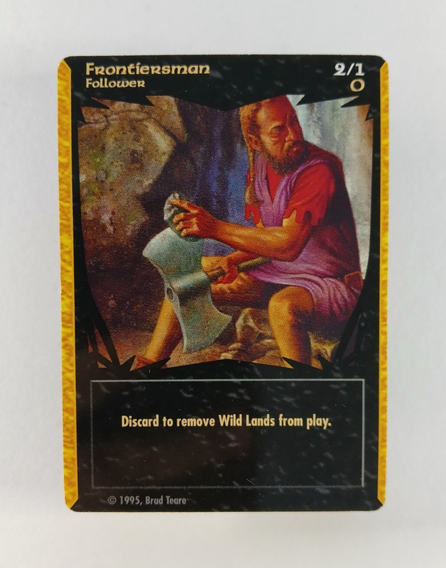 Frontiersman – Tempest of the Gods CCG card (1995) C, Brad Teare
