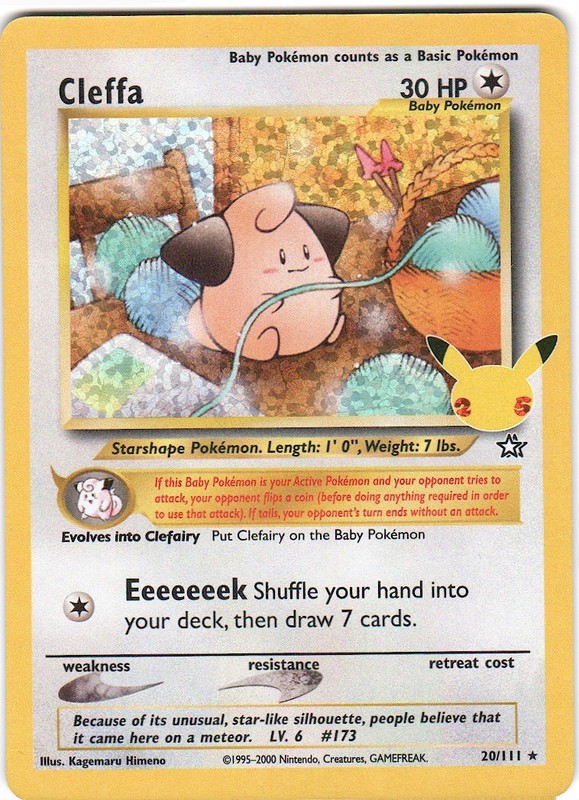 Cleffa 20/111 Classic Collection Celebrations: Classic Collection Pokemon NM/M