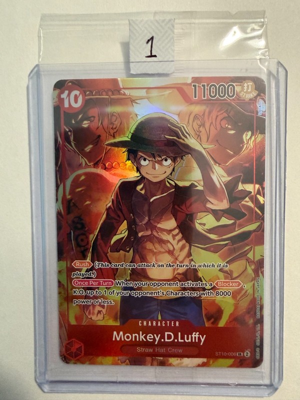 Monkey.D.Luffy Treasure Booster Set ST10-006 One Piece Promotion Card Foil +more gallery