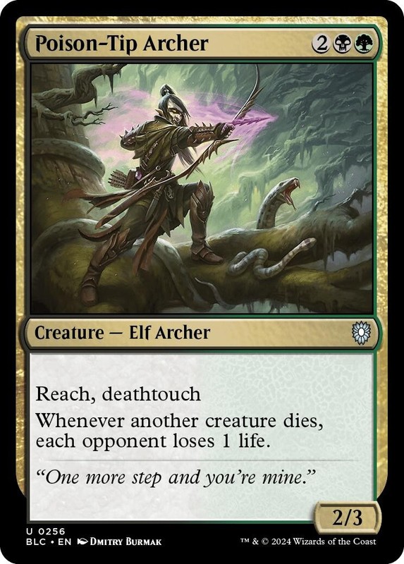 Poison-Tip Archer [BLC – 256]Commander: Bloomburrow