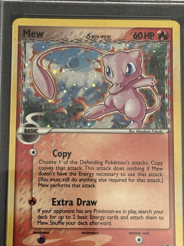 Mew Delta Species Holo PSA 5 Pop Series 5 Inverted Back New Cert Holo Bleed gallery