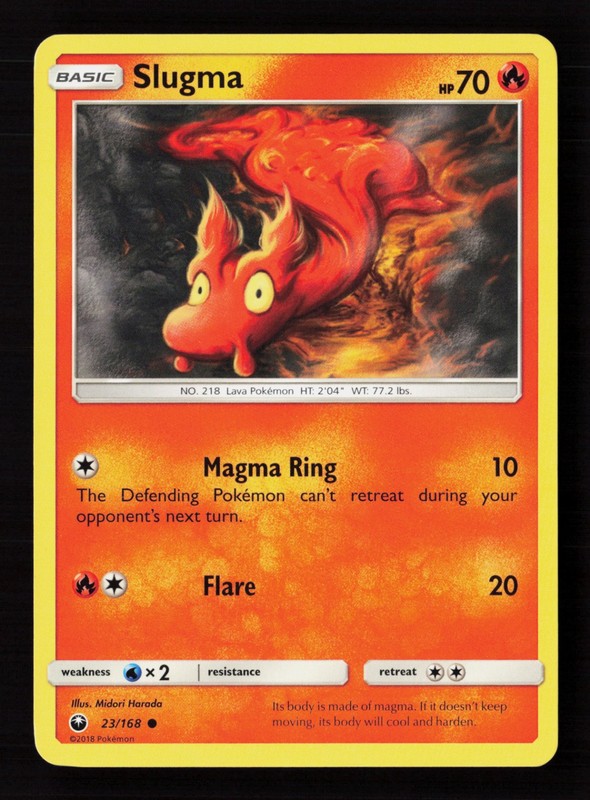 Slugma 23/168 Normal Pokemon TCG SM – Celestial Storm LP