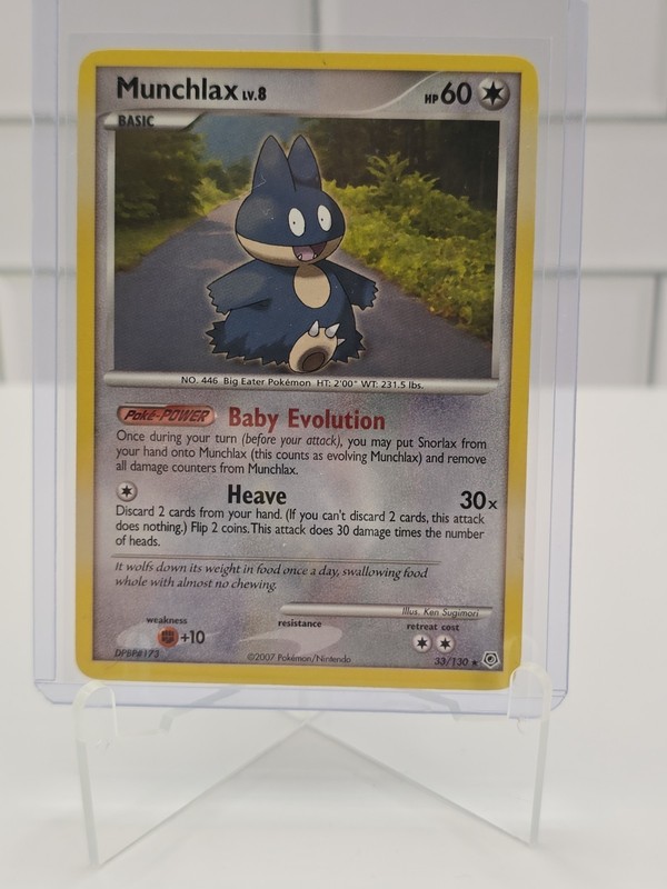 MUNCHLAX 33/130 R DIAMOND & PEARL POKEMON LP/MP