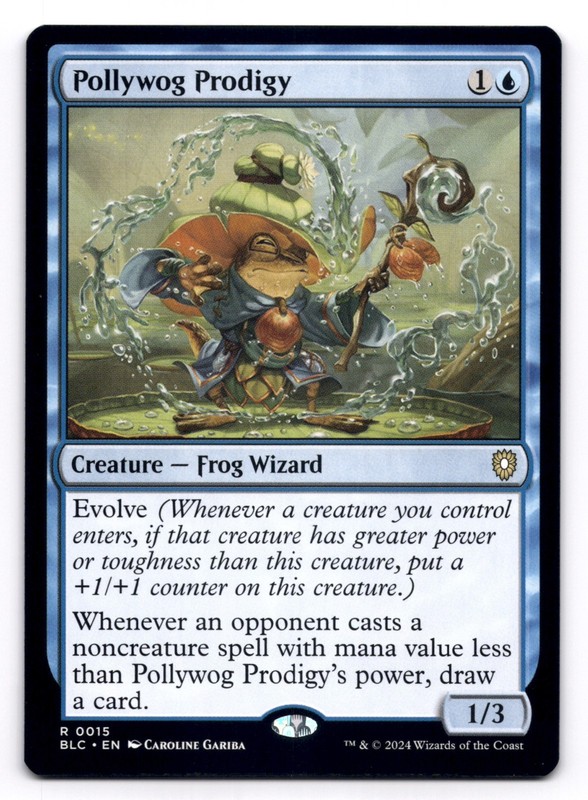 Pollywog Prodigy NM Commander: Bloomburrow 15 MTG Regular