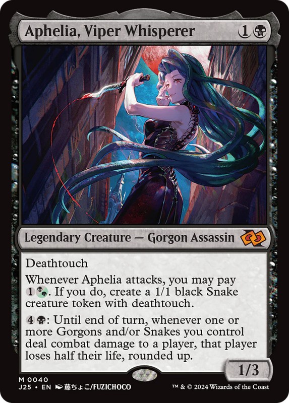 MTG Aphelia, Viper Whisperer (Anime) [Foundations Jumpstart] Near Mint Magic