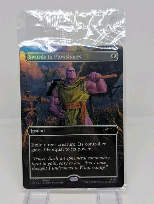 SEALED 2026 Swords to Plowshares P0001 Magic The Gathering Promo PSA Magazine NM