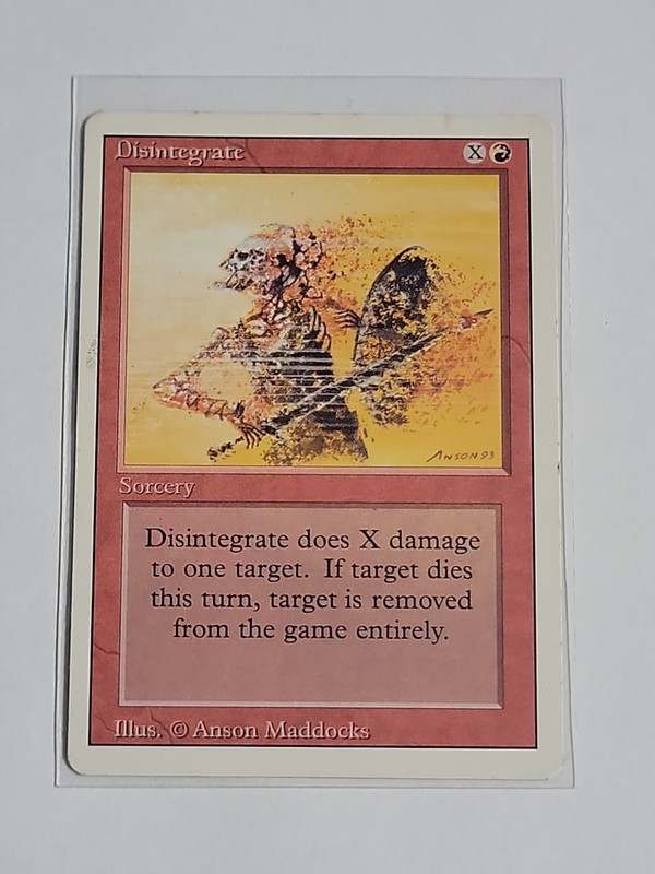 Disintegrate – Revised Edition – MTG Magic – Common – Red Sorcery
