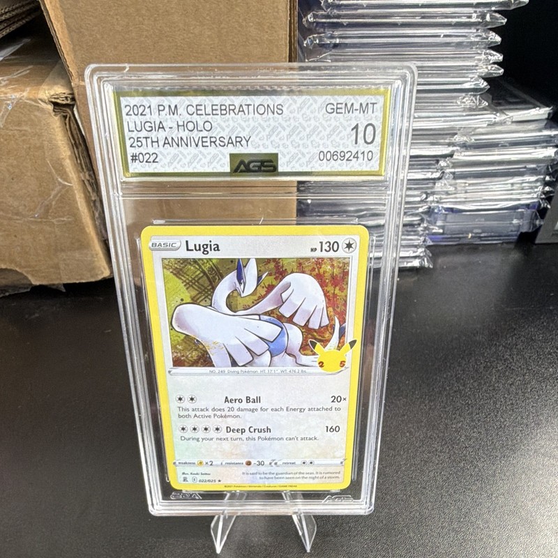 Pokémon TCG Lugia 022/025 Celebrations AGS 10 25th Anniversary Holo EN 2021