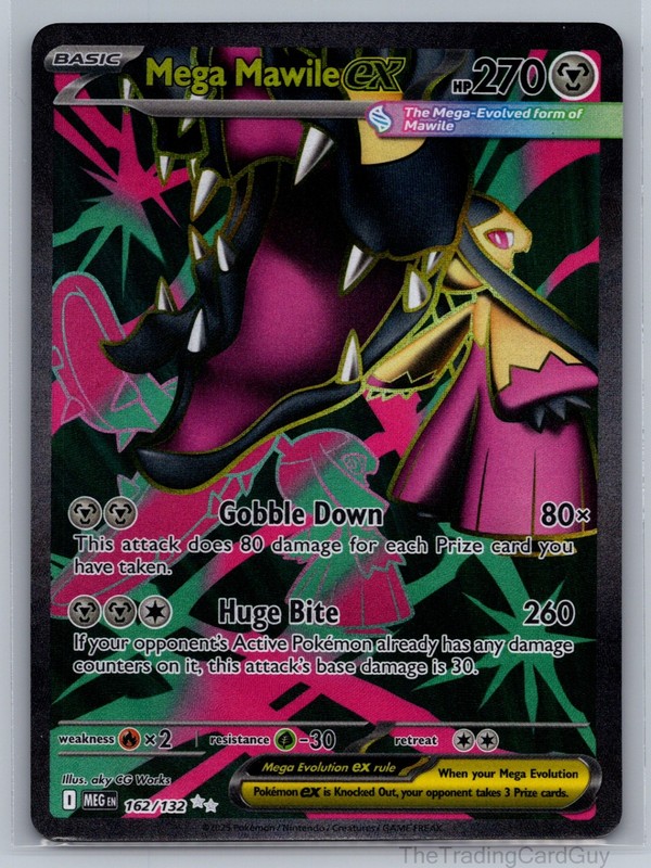 Mega Mawile ex Ultra Rare ME01: Mega Evolution Holofoil 162/132 NM