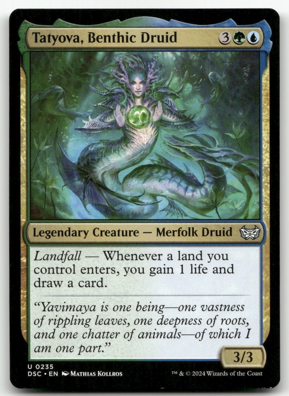 Tatyova, Benthic Druid #235 (NM) Duskmourn DSC Magic MTG