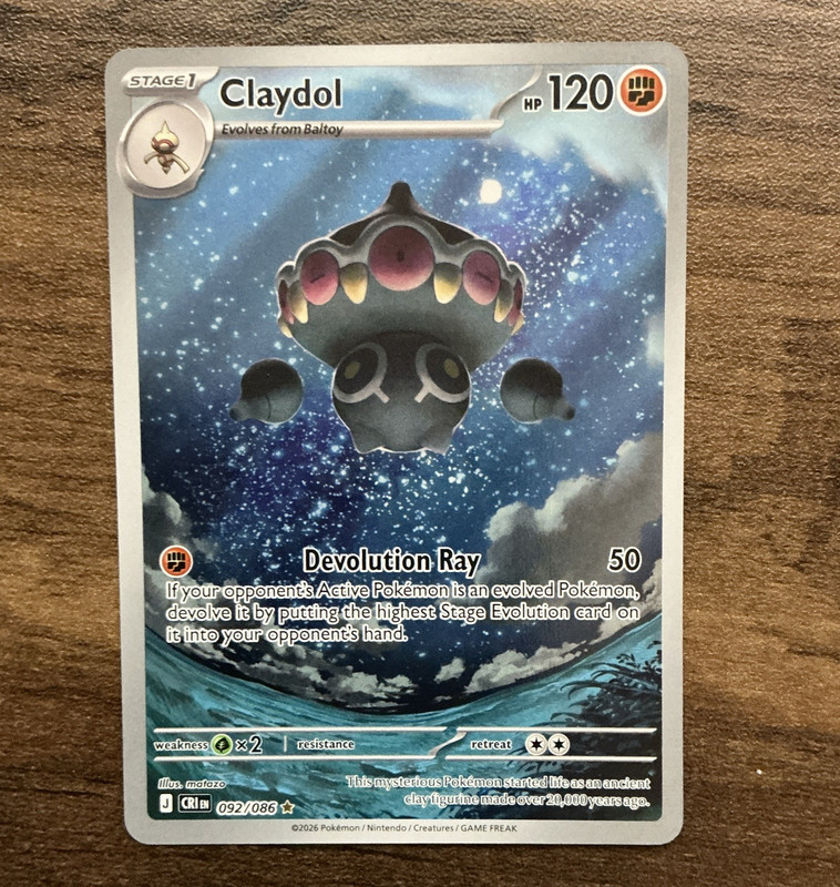 Claydol Rare SV: Scarlet & Violet 151 092/086 ENG Regular 120HP Stage 1