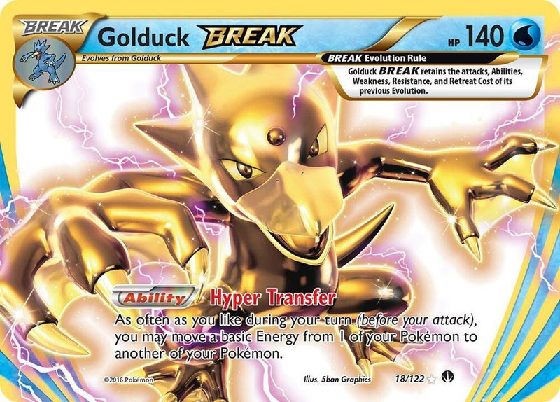 Golduck BREAK (18/122) Rare BREAK Full Art NM | XY BREAKpoint