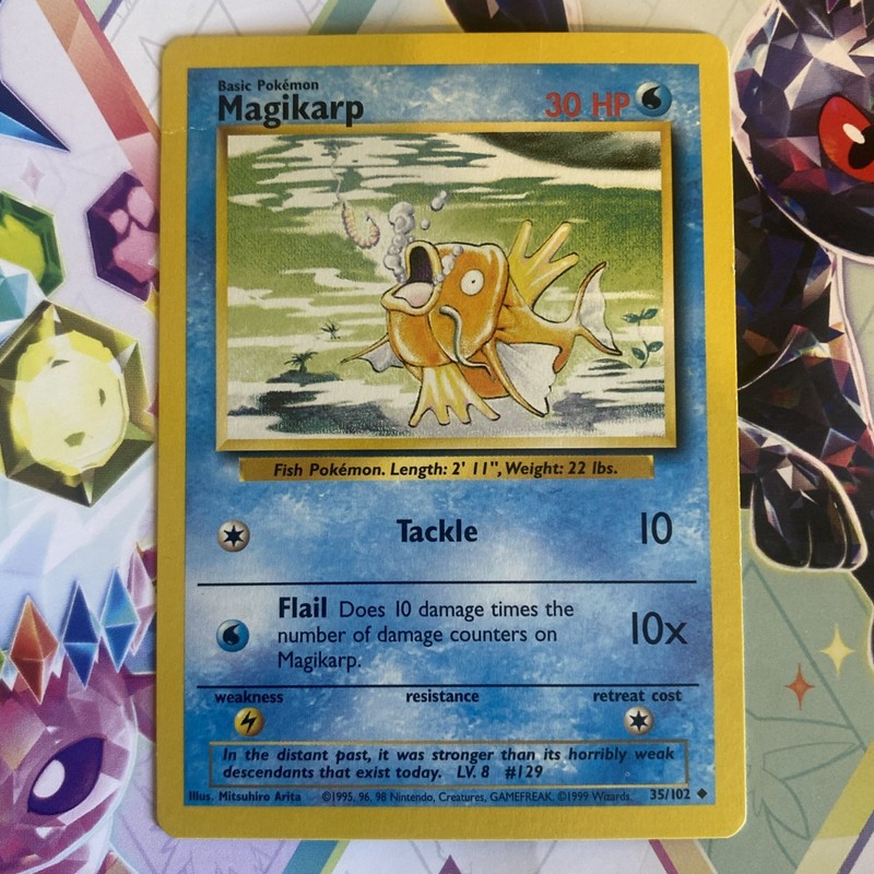Magikarp 35/102 Pokemon TCG Base Set 1999 WOTC Uncommon Basic Water