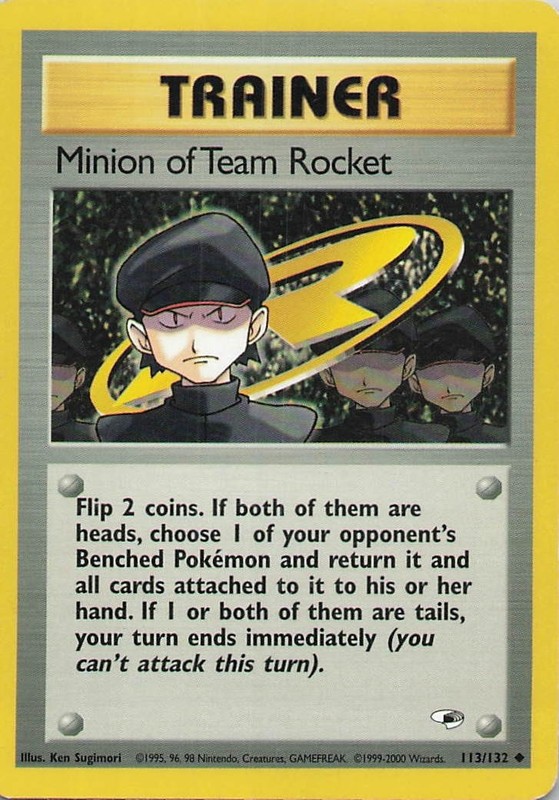 Minion of Team Rocket Unlimited Uncommon Gym Heroes 113/132 MP