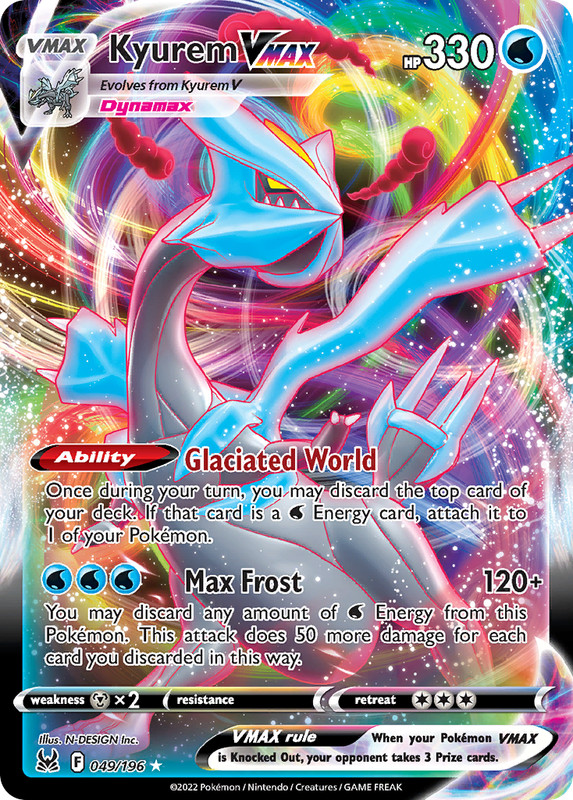 Pokemon Lost Origin Full Art Kyurem VMAX 049/196 – Near Mint (NM)