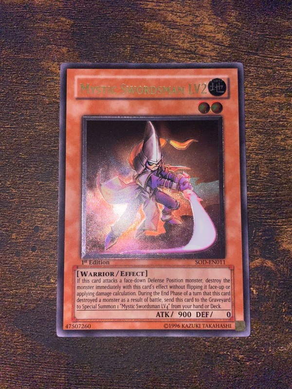 Mystic Swordsman LV2- SOD-EN011 – 1st Edition – Ultimate Rare – LP