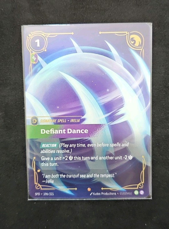 League of Legends Riftbound 196/221 Epic – Defiant Dance – Spiritforged (SFD)