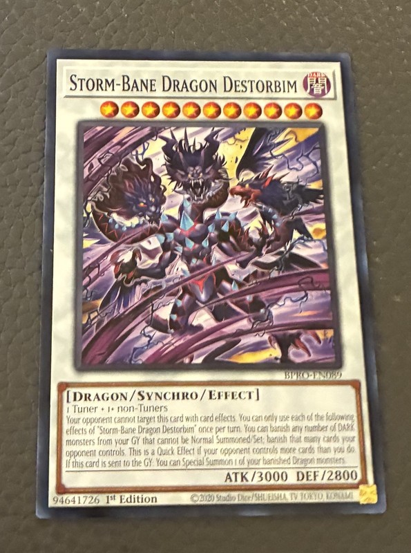 Yugioh! Storm-Bane Dragon Destorbim 1st Edition