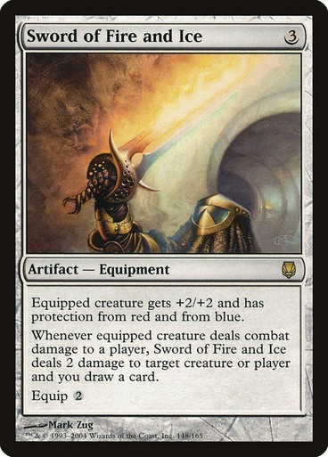 Darksteel MTG Sword of Fire and Ice Magic