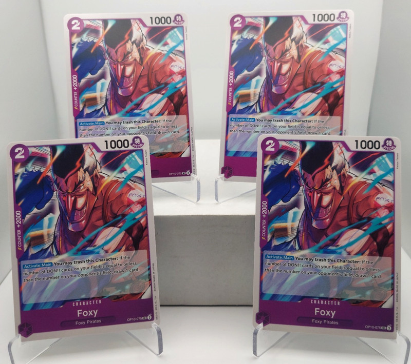 Foxy Playset – OP10-075 x4 – Royal Blood – One Piece TCG – English