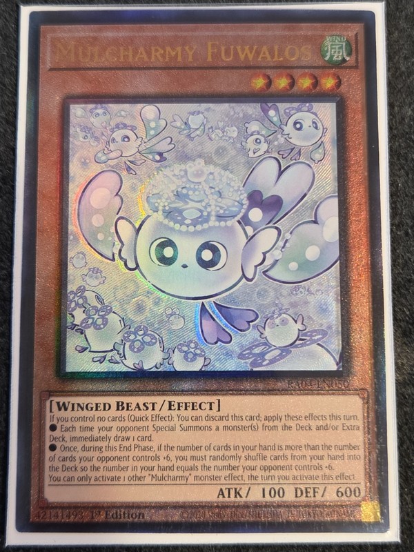 YuGiOh Mulcharmy Fulwalos #RA04-EN050 1st Edition Prismatic Ultimate Rare