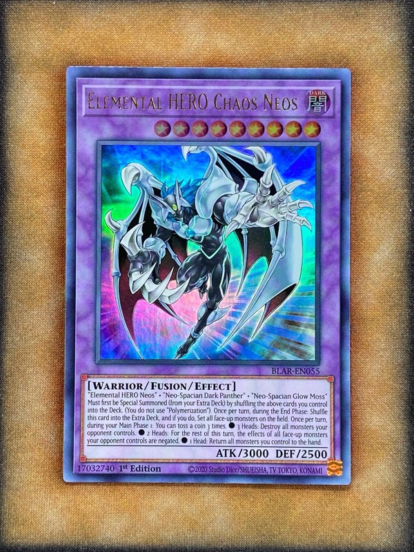 Yugioh Elemental HERO Chaos Neos BLAR-EN055 Ultra Rare 1st Ed NM