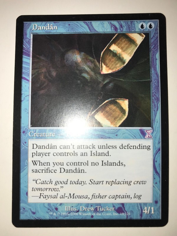 2006 Mtg Magic the Gathering Time Spiral Timeshifted Dandan #19/121 LP