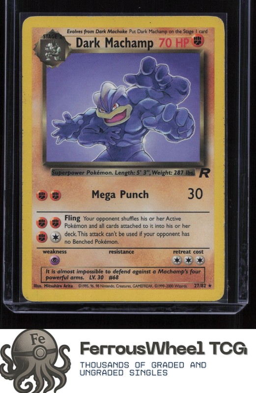 Dark Machamp (27) 27/82 – Team Rocket – (MP-/HP+)