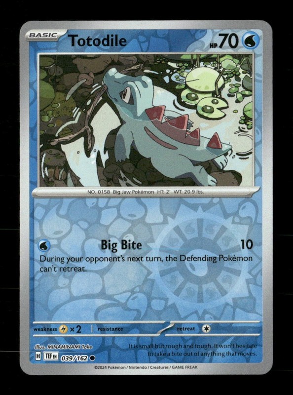 Totodile 039/162 Temporal Forces Reverse Holo NM/M Pokemon