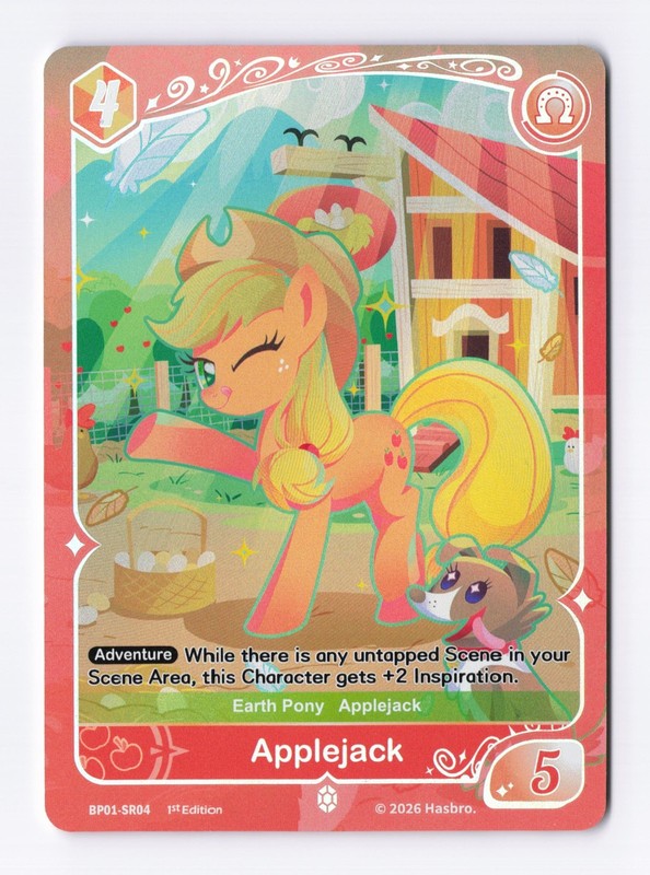 Applejack BP01-SR04 (Holo) Silver Rare My Little Pony TCG