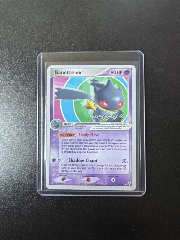 Pokemon Banette EX Card 85/92 World Championships 2007