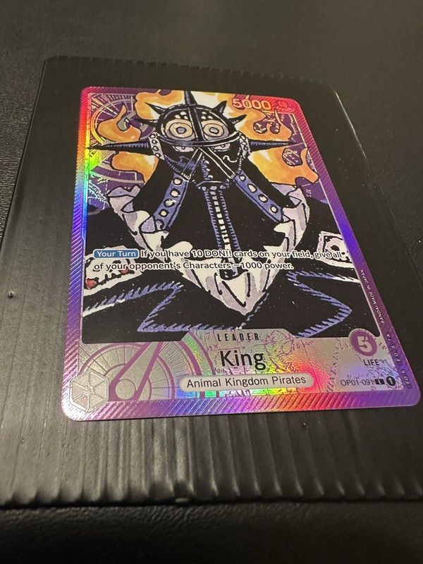 One Piece King (091) (Parallel) OP01-091 Romance Dawn Foil Alt Art Nm gallery