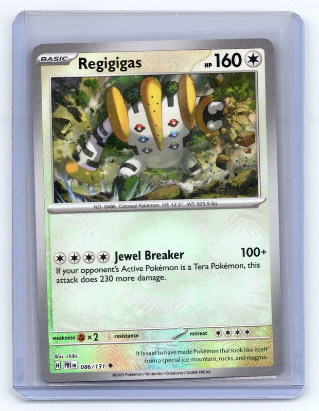 Regigigas Reverse Holo Uncommon SV: Prismatic Evolutions 086/131 NM