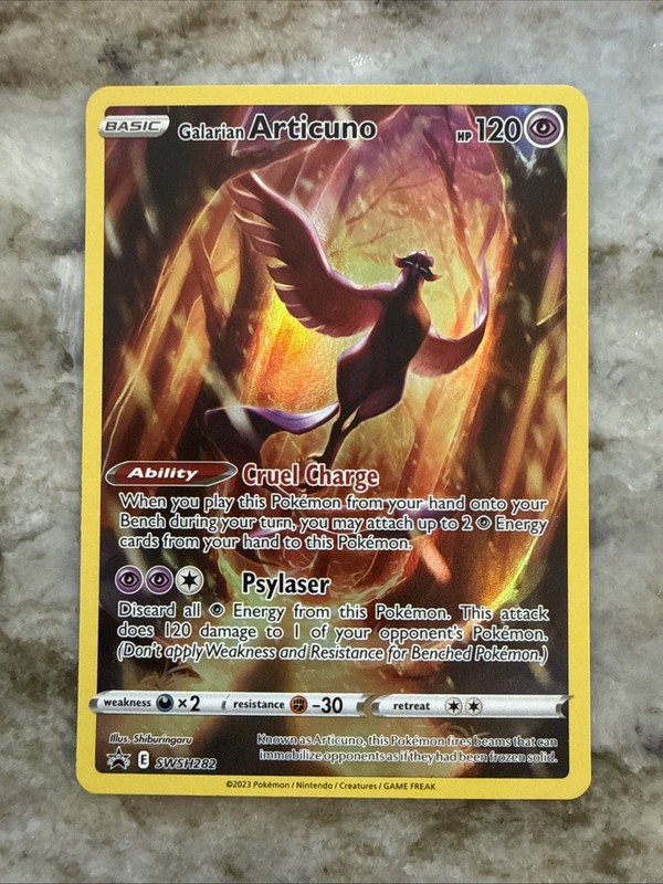 2019-2023 Pokemon SWSH Black Star Promos Galarian Articuno #SWSH282