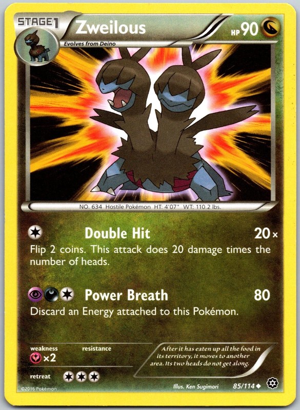 Zweilous 85/114 Uncommon Steam Siege NM