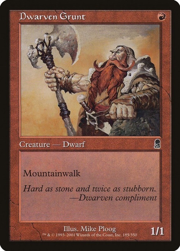 Dwarven Grunt [Odyssey] LP – Magic