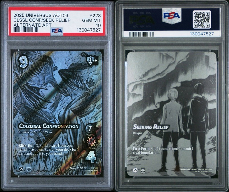 PSA 10 [Pop 1] Colossal Conf/Seeking Relief 223 Attack on Titan Alt Art GEM MINT gallery