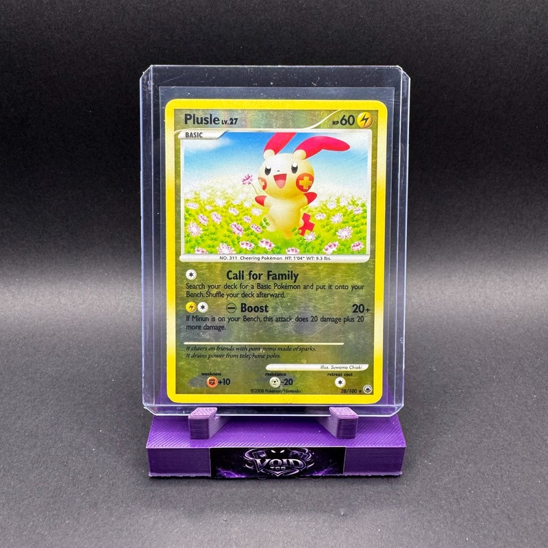 Plusle Pokemon D&P Majestic Dawn 28/100 Reverse Holo Rare MP Suwama Chiaki