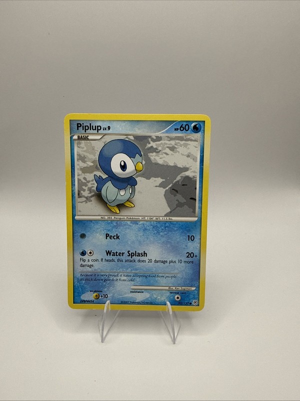 The Pokémon Company Pokémon Piplup Diamond & Pearl 93/130 Common 60 HP 2007 TCG