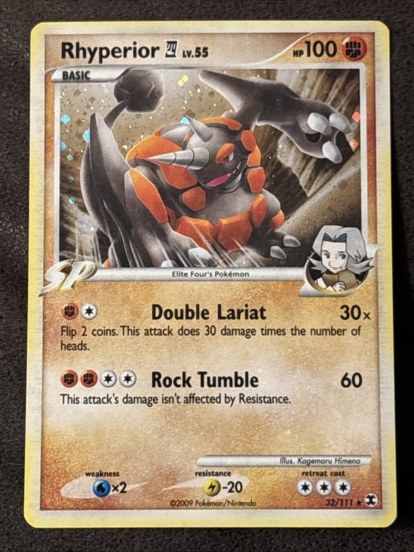 Rhyperior – (DPPt Rising Rivals) 032/111 Deck Exclusives Holo Rare 2009 NM