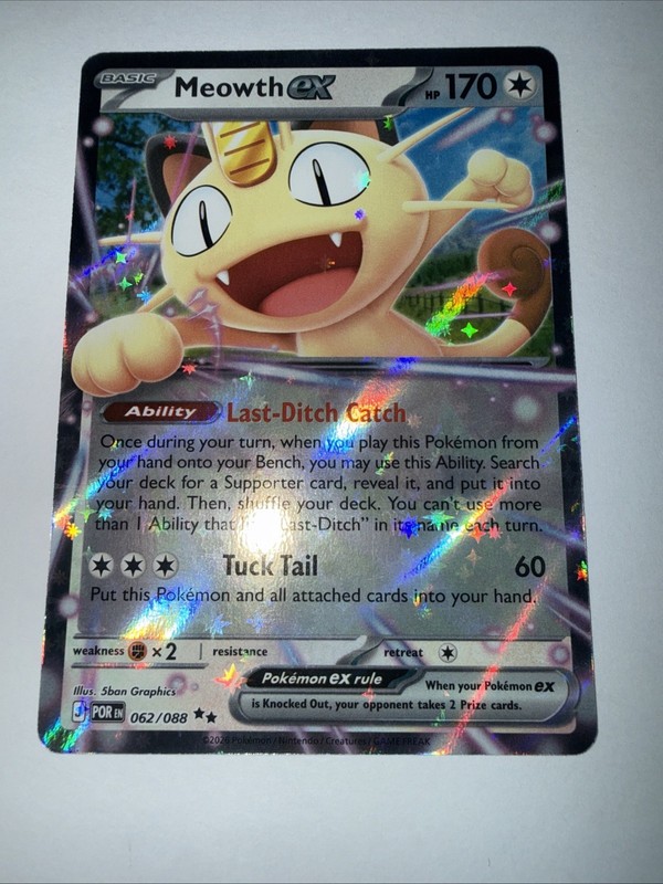Meowth ex 062/088 Me03: Perfect Order Holo gallery