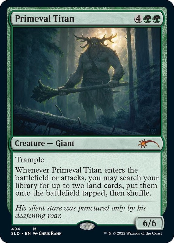 1 x Primeval Titan MTG – Secret Lair – Chris Rahn – Non-Foil – NM 494
