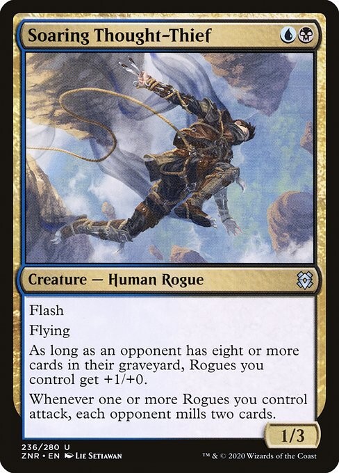 Soaring Thought-Thief 1x MtG Zendikar Rising SP/NM