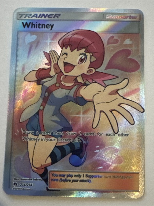 WHITNEY Trainer Textured Holographic Goddess Custom Art Foil TCG Card