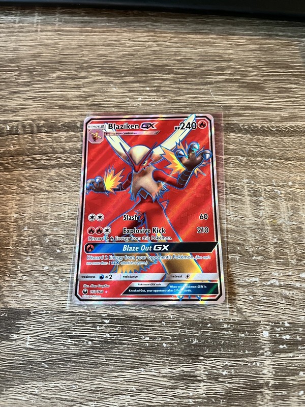 Blaziken GX 153/168 (Full Art) Holo Ultra Rare SM – Celestial Storm