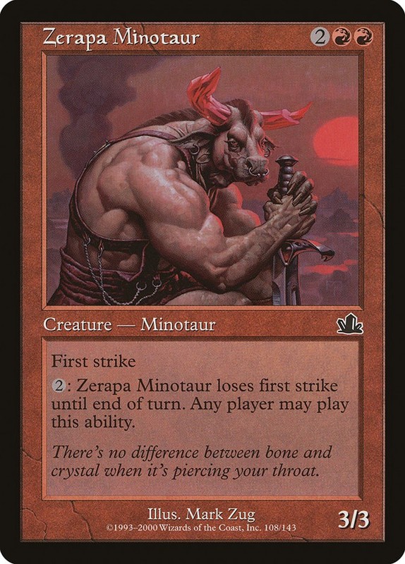 Zerapa Minotaur (108) – Prophecy PCY – MTG Magic the Gathering